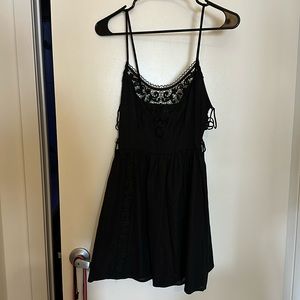 Forever 21 cutout crochet panel dress
